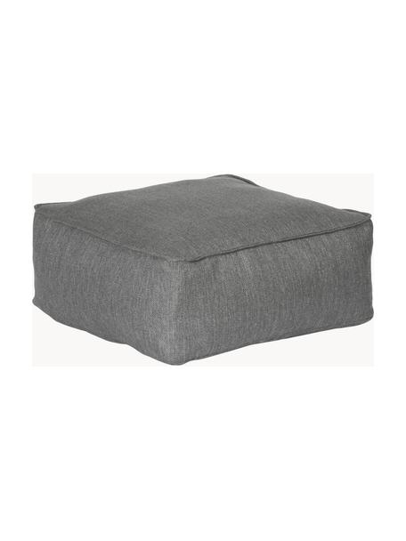 Pouf d'extérieur Grow, Tissu gris foncé, larg. 75 x haut. 38 cm