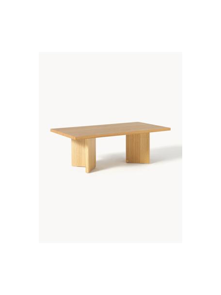 Drevený konferenčný stolík Toni, MDF-doska strednej hustoty s jaseňovou dyhou, lakovaná, Jaseňové drevo, Š 100 x D 55 cm