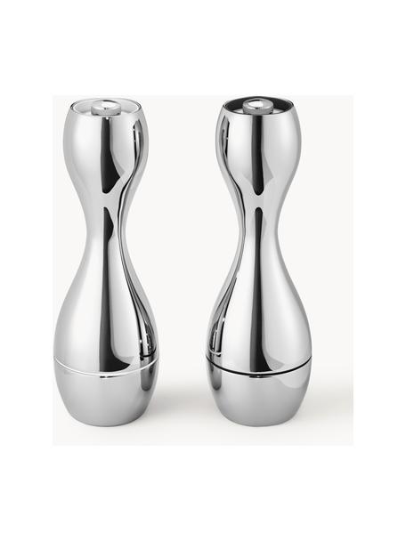 Set saliera e pepiera in acciaio inox Cobra 2 pz, Argentato molto lucido, Ø 7 x Alt. 20 cm