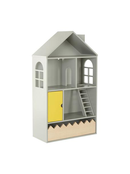 Domeček pro panenky Mi Casa Su Casa, Borové dřevo, MDF deska (dřevovláknitá deska střední hustoty), Šedá, žlutá, Š 61 cm, V 106 cm