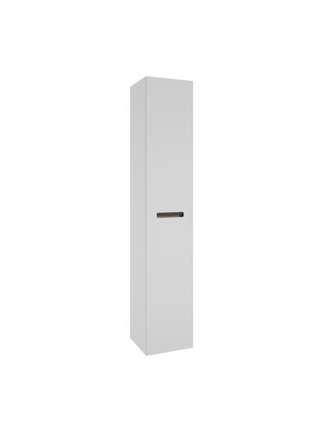 Vysoká koupelnová skříňka Senso, Š 35 cm, Dřevotřísková deska MDF, 4 skleněné police, Bílá, Š 35 cm, V 170 cm