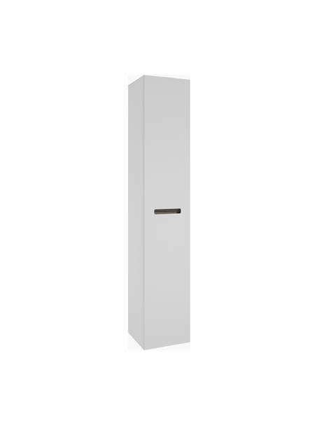 Meuble de salle de bain haut Senso, larg. 35 cm, Panneau de particules, MDF, 4 tablettes en verre, Blanc, larg. 35 x haut. 170 cm
