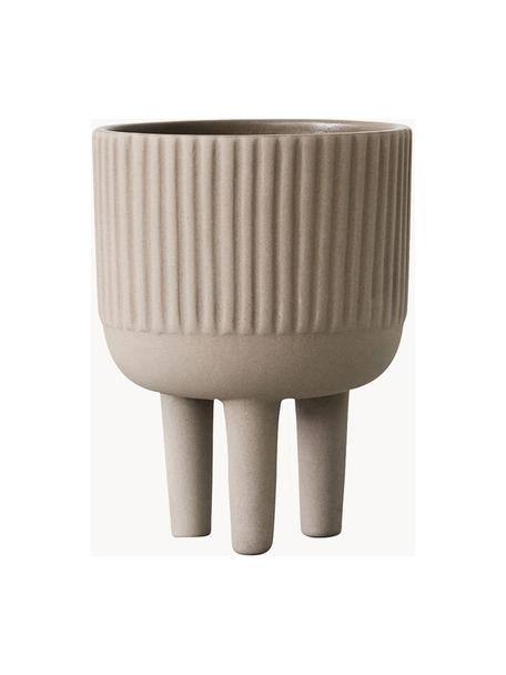 Cache-pot Shadow, Terracotta, Beige, Ø 12 x haut. 16 cm