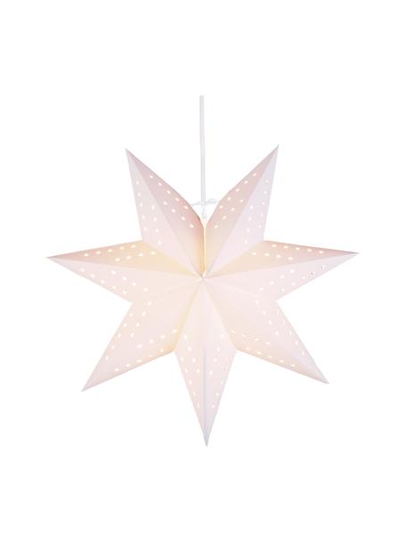 Étoile décorative en papier Bobo, Carton, Blanc, Ø 34 cm