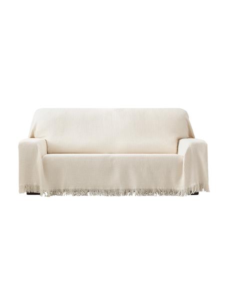 Wielofunkcyjna narzuta na sofę Amazonas, 80% bawełna, 20% inne włókna, Odcienie kremowego, S 180 x D 260 cm