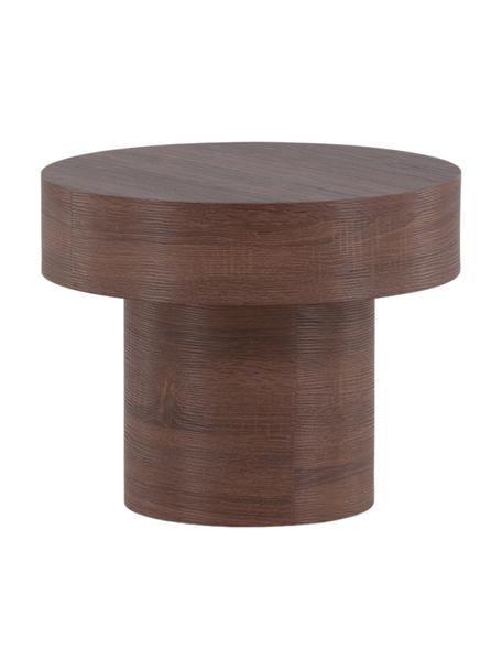 Tavolino rotondo Malung, Pannello di fibra a media densità (MDF) con laminato di carta, Legno, marrone scuro laminato, Ø 50 x Alt. 40 cm