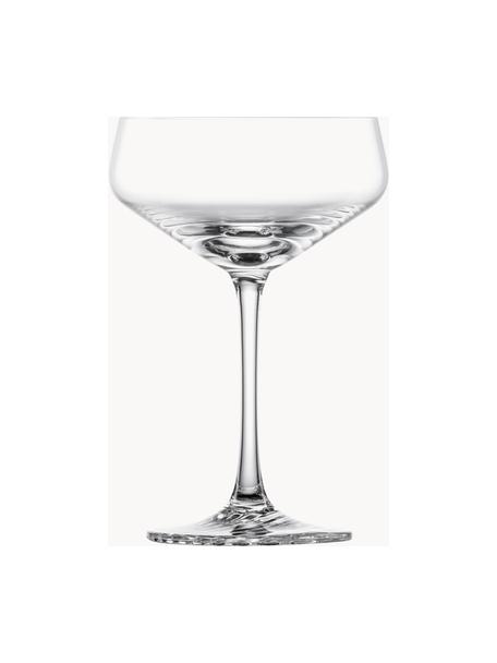 Copas pompadour de champán de cristal Echo, 4 uds., Cristal Tritan, Transparente, Ø 10 x Al 15 cm, 270 ml