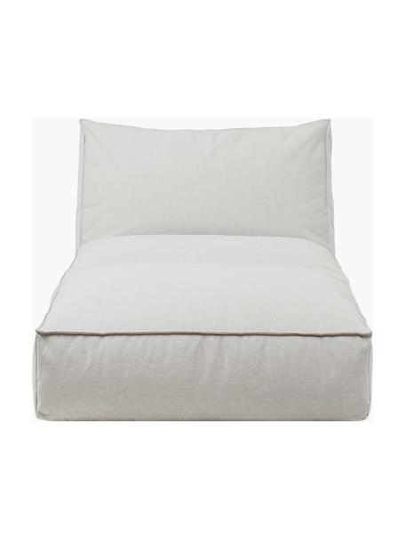 Canapé lounge d'extérieur Stay, réglable, Tissu gris clair, larg. 80 x prof. 190 cm