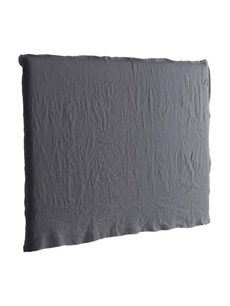 Lněné čelo postele Palma, Tmavě šedá, Š 160 cm, V 122 cm