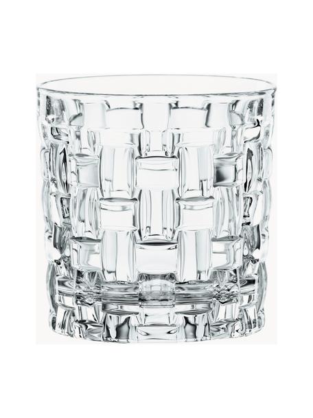 Kristall-Whiskeygläser Bossa Nova, 4 Stück, Kristallglas, Transparent, Ø 8 x H 9 cm, 240 ml