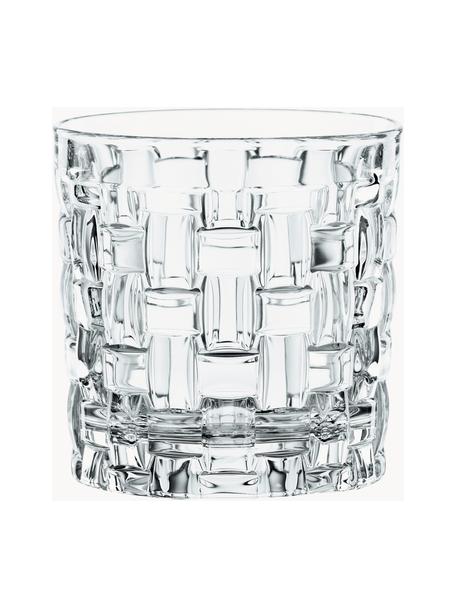 Kristall-Whiskygläser Bossa Nova, 4 Stück, Kristallglas, Transparent, Ø 8 x H 9 cm, 240 ml