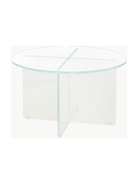 Kulatý konferenční stolek se skleněnou deskou Iris, Transparentní, Ø 60 cm
