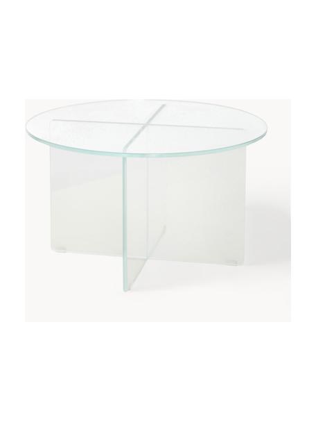 Okrúhly konferenčný stolík zo skla Iris, Sklo, tvrdené, Priehľadná, Ø 60 cm