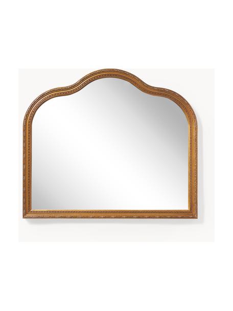 Head West Espejo de pared redondo con marco de madera beige natural, 32 x 32