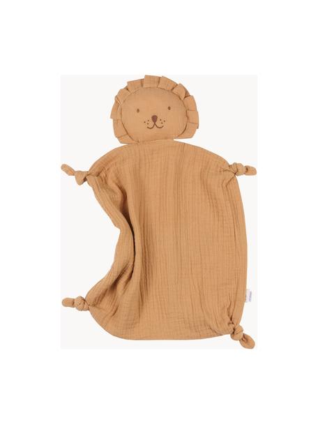 Mušelínový muchláček Lion, ručně vyrobený, Mušelín (100 % bavlna), Světle hnědá, Š 33 cm, D 45 cm