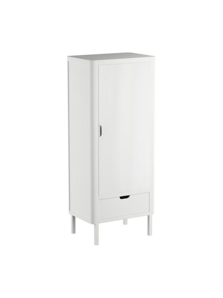Szafa z drewna Classic, Drewno bukowe, sosnowe, płyta pilśniowa (MDF), lakierowane farbą wolną od LZO, Biały, S 74 x W 180 cm