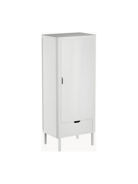 Houten kledingkast Classic, Beukenhout, grenenhout, gelakt MDF met VOC-vrije verf, Wit, B 74 x H 180 cm