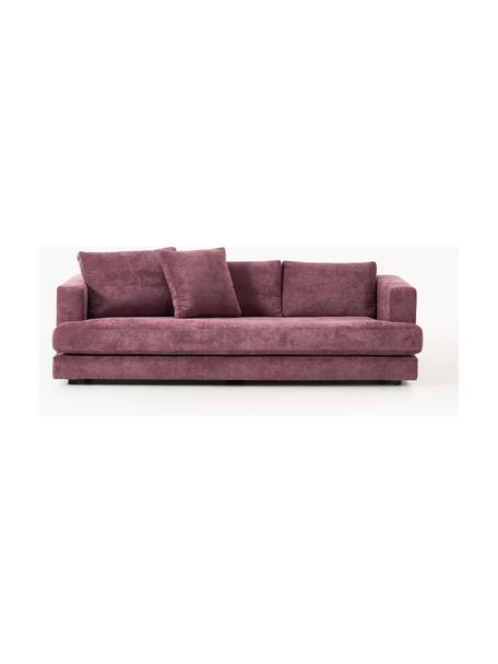 Sofa Tribeca (3-Sitzer), Bezug: 100 % Polyester Der strap, Gestell: Buchenholz, Kiefernholz, , Webstoff Aubergine, B 228 x T 104 cm