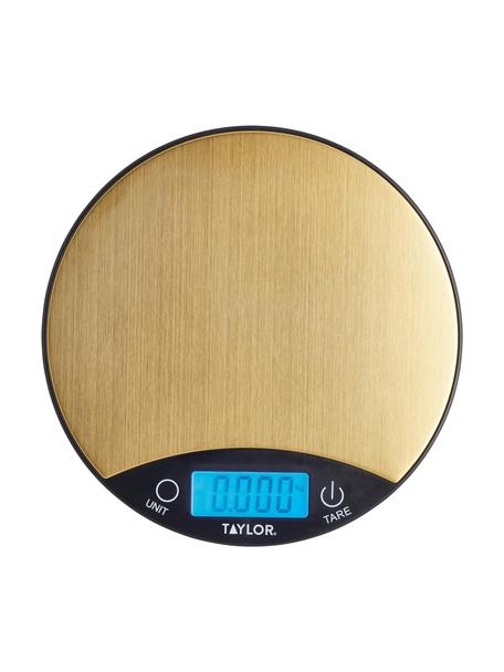 Balanza de cocina digital Garda, Acero inoxidable, Dorado, negro, Ø 20 cm