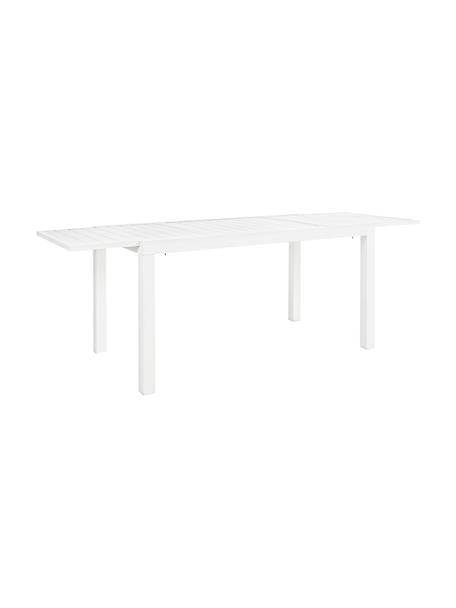 Mesa para exterior extensible Hilde, tamaños diferentes, Blanco, An 140-210 x F 77 cm