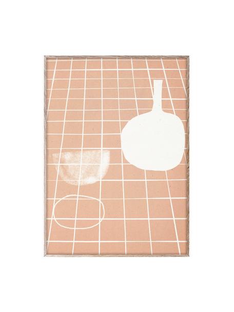 Plakát SDO 07, 210g matný papír Hahnemühle, digitální tisk s 10 barvami odolnými vůči UV záření, Meruňková, tlumeně bílá, Š 50 cm, V 70 cm