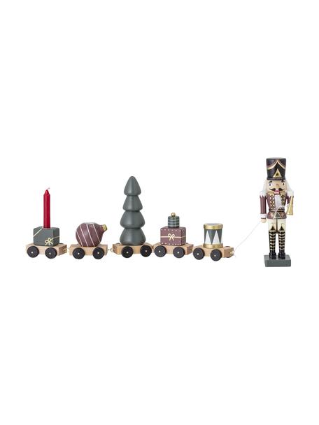 Train décoratif en bois Vadim, Bois, enduit, Multicolore, larg. 50 x haut. 18 cm