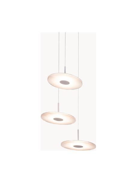 Závesné LED svietidlo Vinyl, Biela, priehľadná, Ø 60 cm