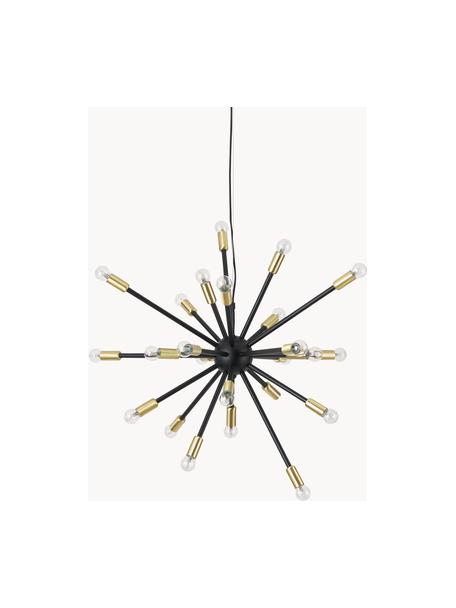 Grande suspension Spike, Noir, doré, Ø 90 x haut. 69 cm