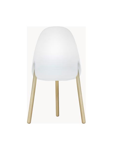 Lampe de jardin solaire intensité variable avec télécommande Rocket, Blanc, bois de hêtre, Ø 38 x haut. 70 cm