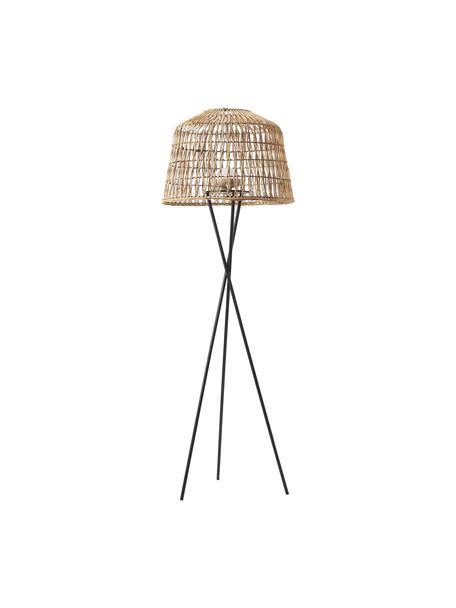 Lampa podłogowa trójnóg LED z funkcją przyciemniania Amalfi, Brązowy, czarny, Ø 49 x W 148 cm