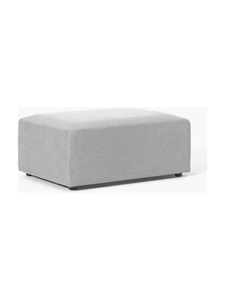 Pouf Melva, larg. 99 x prof. 72 cm, Tissu gris clair, larg. 99 x prof. 72 cm