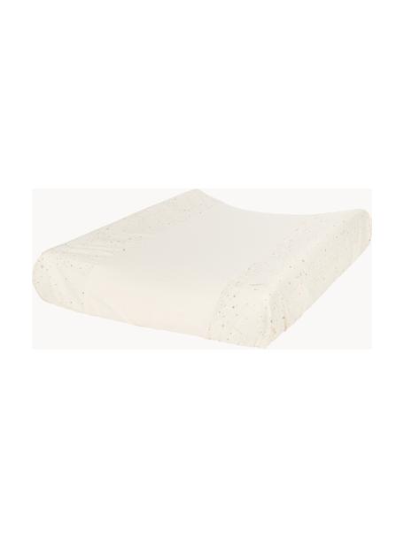 Matelas à langer en coton bio Zen, Blanc cassé, beige, larg. 50 x long. 70 cm