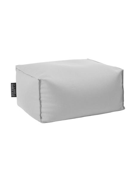 Outdoor vloerkussen Korfu, Bekleding: 100% polypropyleen, teflo, Lichtgrijs, B 65 x H 35 cm