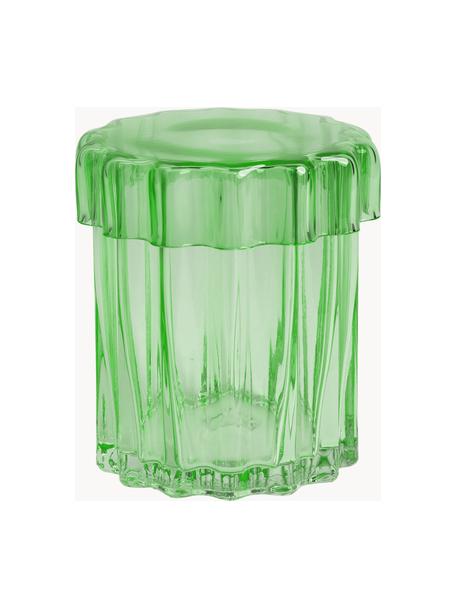 Récipient en verre Astral, Verre, Vert, transparent,, Ø 12 x haut. 10 cm