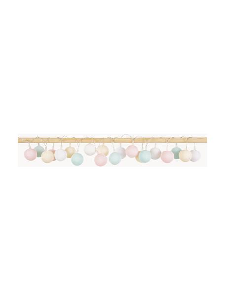 Guirlande lumineuse LED Colorain, 378 cm, Blanc, bleu ciel, rose pâle, jaune pâle, long. 378 cm