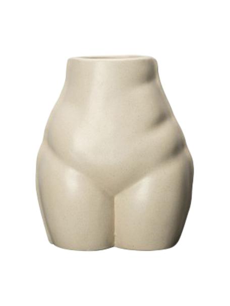 Porcelánová váza Nature, Porcelán, Béžová, Š 15, V 19 cm