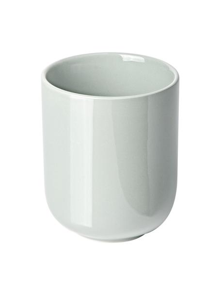 Porcelánové pohárky na kávu Nessa, 4 ks, Vysoce kvalitní porcelán, Světle šedá, Š 8 cm, V 10 cm