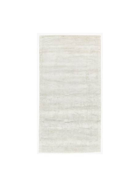 Ručne tkaný koberec z viskózy Jane, Lomená biela, Š 80 x D 150 cm (veľkosť XS)