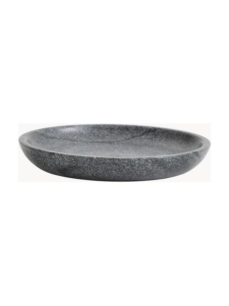 Marmeren dessertbord Stone, 8 stuks, Marmer, Gemarmerd grijs, Ø 17 cm