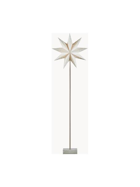 Étoile lumineuse Toom Svan, Blanc cassé, argenté, larg. 30 x haut. 99 cm