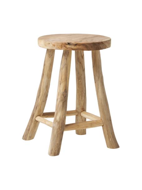 Tabouret bois de teck Badia, Bois de teck, Bois de teck, Ø 30 x haut. 45 cm