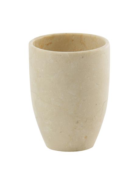 Marmor-Zahnputzbecher Luxor, Marmor, Beige Marmor, Ø 8 x H 10 cm