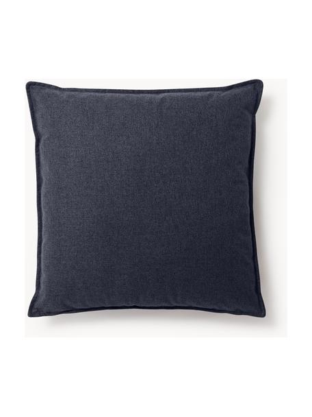 Poduszka Lennon, Ciemnoniebieska tkanina, S 70 x D 70 cm