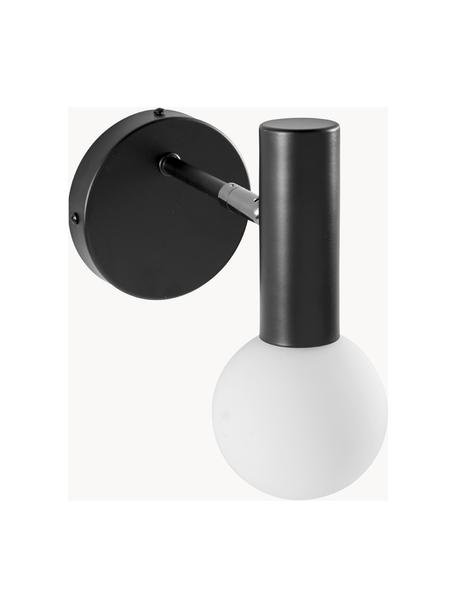 Applique murale LED moderne réglable Wilson, Blanc, noir, prof. 22 x haut. 22 cm