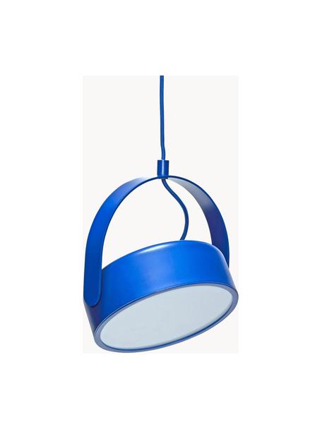 Lampada a sospensione piccola a LED luce regolabile Stage, Lampada: metallo rivestito, Blu, Larg. 22 x Alt. 27 cm