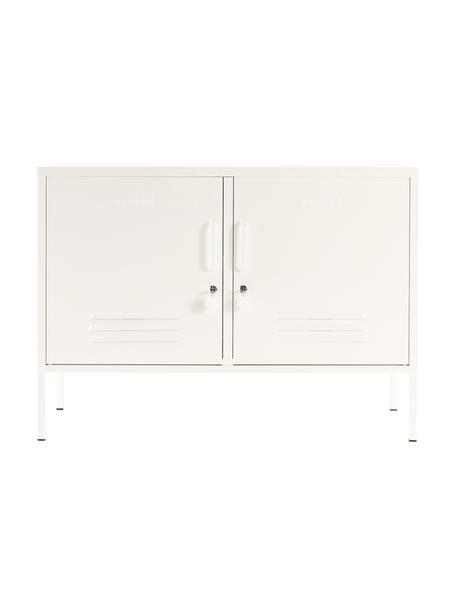 Szafka z metalu Mustard, Metal malowany proszkowo, Kremowobiały, S 100 x W 72 cm