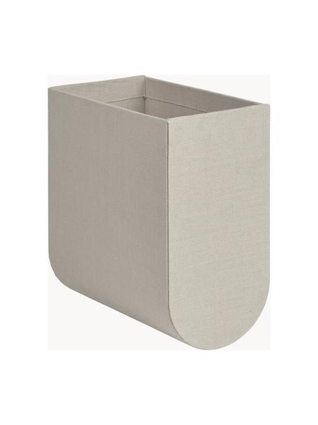 Ručně vyrobený skladovací box Curved, Šedá, Š 12 cm, V 22 cm