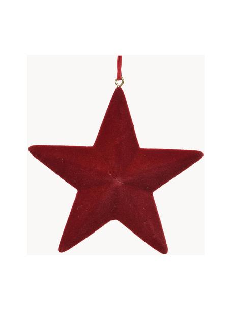 Étoile de Noël à suspendre Reddy Ø 12 cm, 4 pièces, Bois, velours

Veuillez considérer que la couleur du velours paraît plus claire ou plus foncée en fonction de la source lumineuse et de l'orientation des fibres, Rouge, larg. 12 x haut. 12 cm