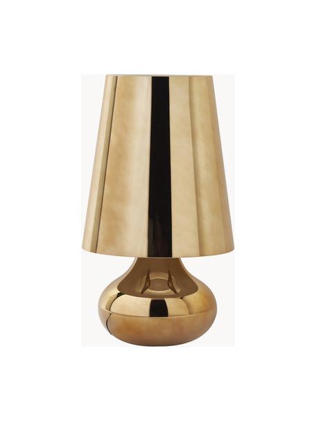 Dizajnová stolová LED lampa Cindy, Odtiene zlatej, Ø 24 x V 42 cm