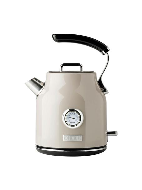 Waterkoker Dorset, Gecoat edelstaal, Beige, zwart, B 24 x H 30 cm